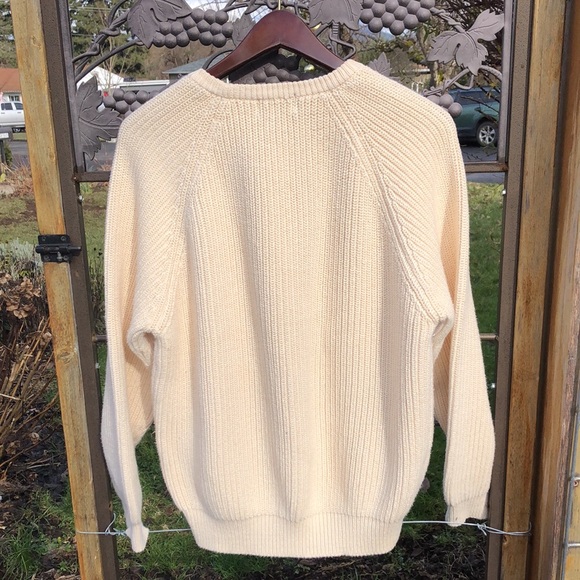 Lands End  💯 % cotton waffle knit pullover size M - Picture 2 of 4